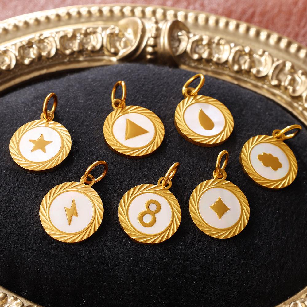 Multi-element Cat Paw & Stars Moon DIY Stainless Steel Necklace & Bracelet Charms in Light Luxury Style