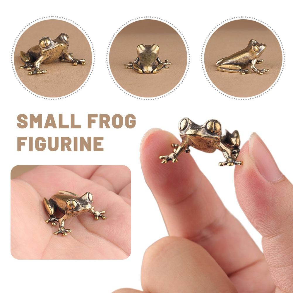 Ρετρό Ορειχάλκινο Μίνι Βάτραχος Μινιατούρες Φιγούρες Ζώων Βιντάζ Βάτραχος Διακοσμητικά Γραφείου Διακόσμηση Σπιτιού Χειροτεχνίες Διακόσμηση Φίλου Τσαγιού