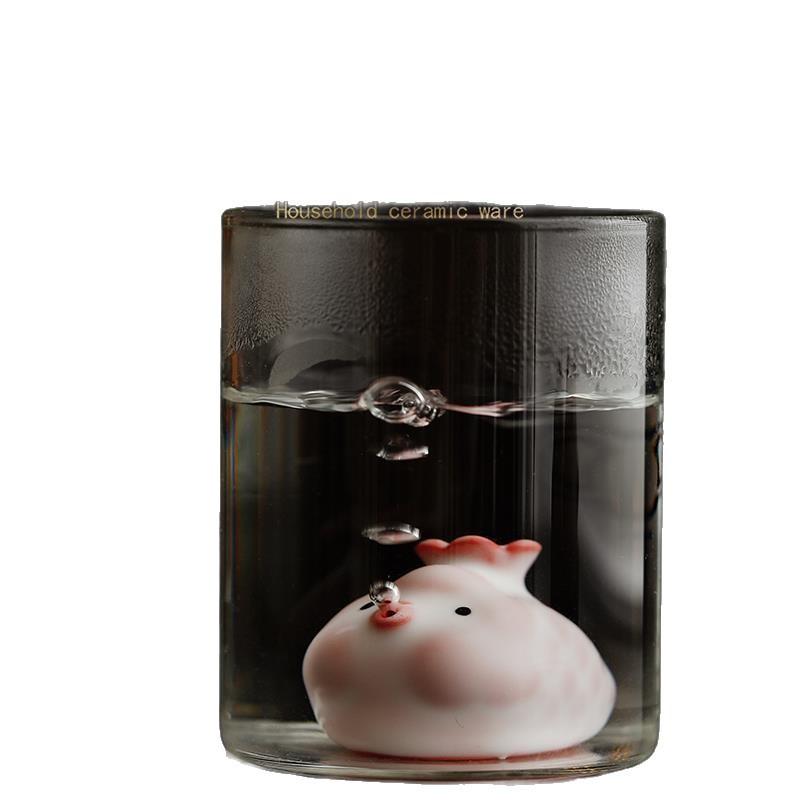 Pink Ru Kiln Bubble Fish Tea Pet & Incense Holder Ceramic Cute Design for Gongfu Tea Ceremony Home Decor Meditation Gift