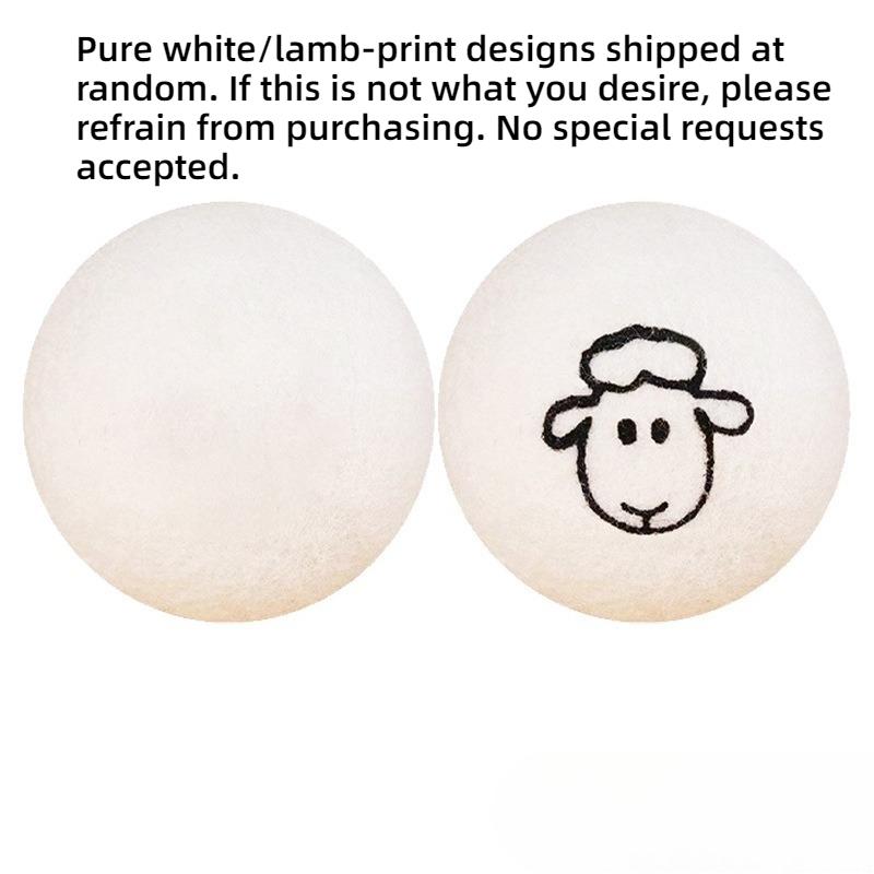 Quiet Silent Wool Ball Cat Toy, Chew Resistant Solid Plush Ball, Self-Play Interactive Pet Toy  Indoor Cats Kittens Anti-Boredom