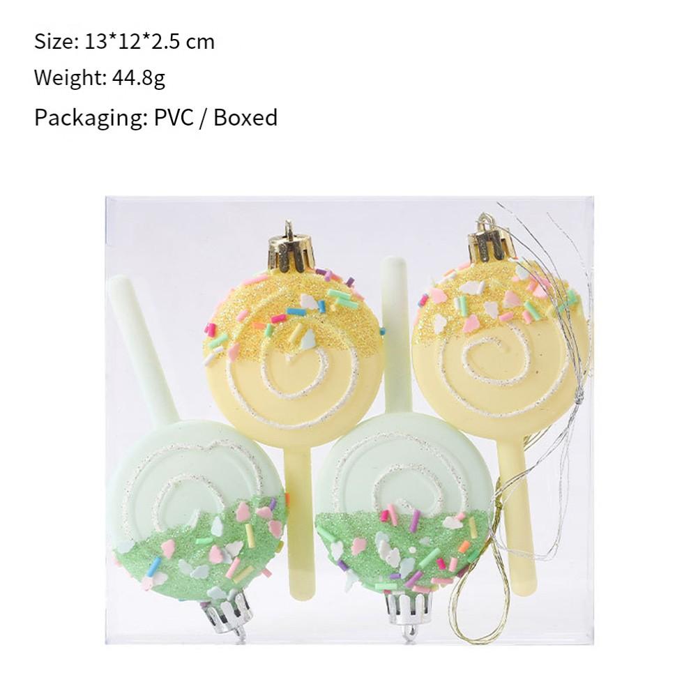 

Child-Friendly Design Candy Christmas Ornaments PVC Holiday Decorations
