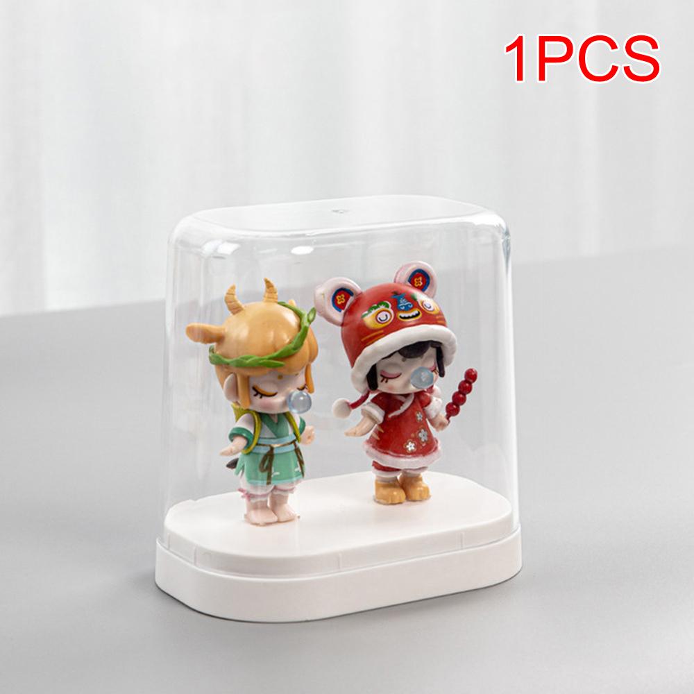 4PCS Transparent Dustproof Storage Display Wall Box for Blind Figures Handmade Dolls Lego Display Case Bubble Mart Storage Box