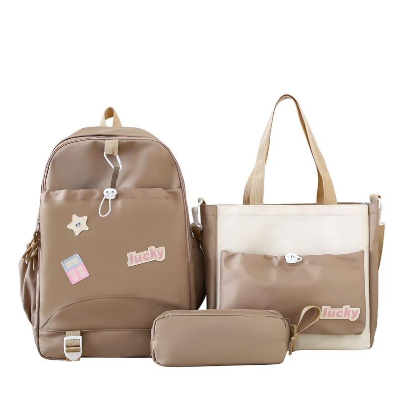 

Новый рюкзак для учеников начальной и средней школы Многофункциональный рюкзак большой вместимости Милый универсальный школьный рюкзак в стиле колледжа