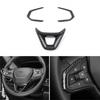 Carbon Fiber Steering Wheel Decor Cover Trim For Chevrolet Trax 2023 2024 2025