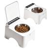 Cat Bowls Non-Slip Dustproof Feeding Station Cat Food Dish for Kitten Pet Indoor Outdoor Living Room Kitchen Home Daily