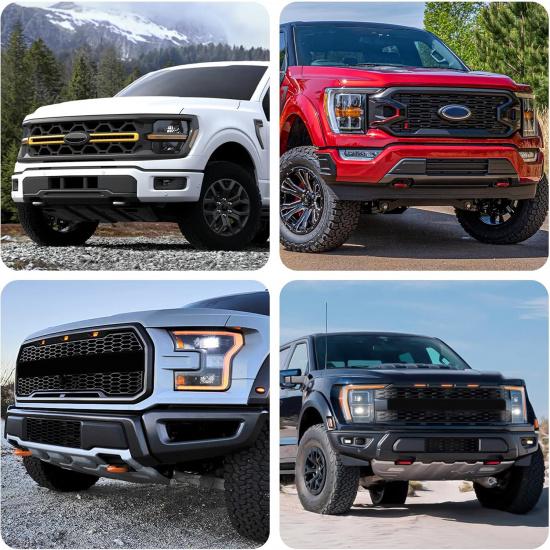 Tow Hooks Covers for Ford F150 2004-2025 Bronco Base/Big Bend/Outer Banks 2021-2025 Compatible with Toyota Tundra Accessories 2017-2021 (Red)