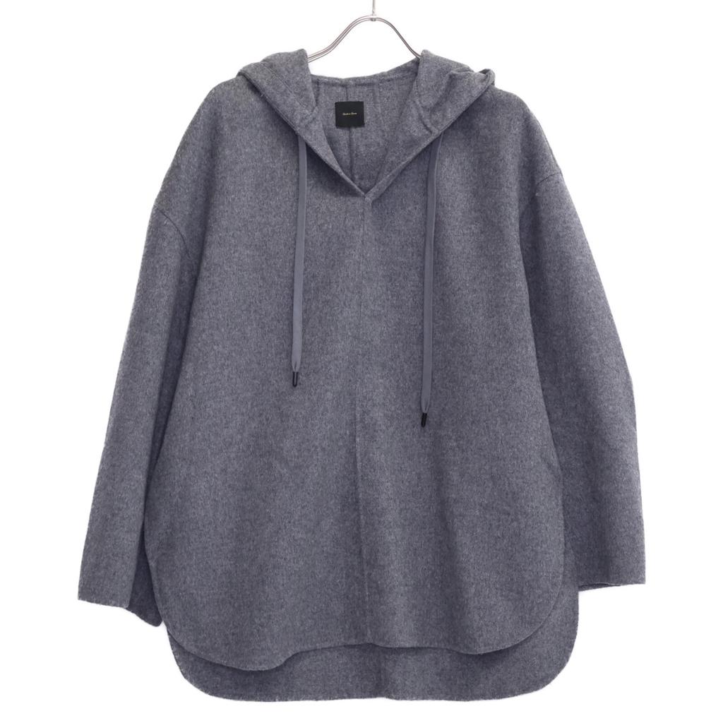 Spick&Span Grey Double-faced Hoodie Tops Not Written grayUsed