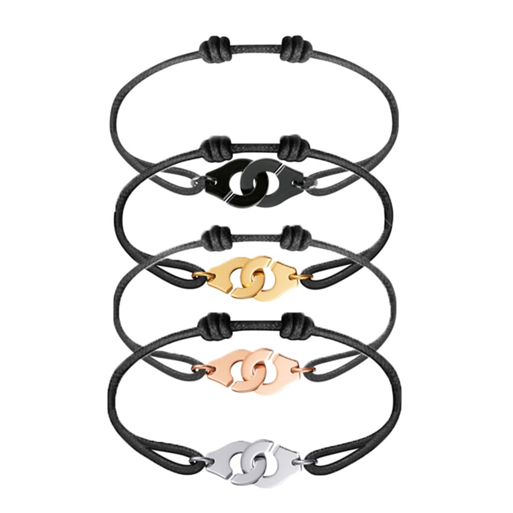 Popular famosa joyería tejida pulsera de esposas para mujeres y hombres pulseras de cuerda LAN #RGD Popular famosa joyería tejida pulsera de esposas para mujeres y hombres pulseras de cuerda LAN #RGD