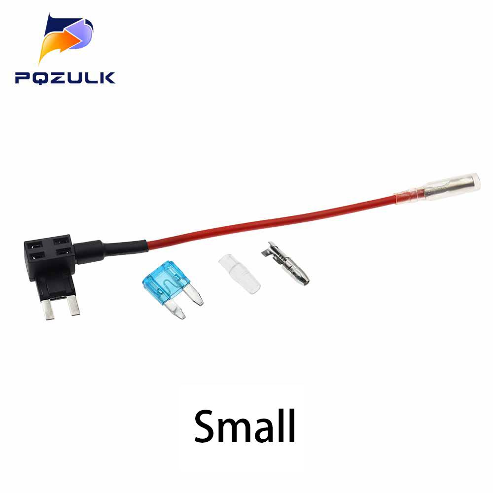 12V Mini Small Medium Size Car Fuse Holder Add-a-circuit TAP Adapter with 10A Standard ATM Blade Fuse Take Electrical Appliances Fuse Holders1