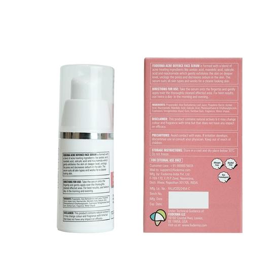 Fixderma 2% Salicylic Acid Serum for Anti Acne & Spot Treatment with 5% Azelaic Acid & 4% Mandelic Acid , Face Serum for Oily Skin - 30g…