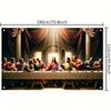 The Last Supper Tapestry Wall Hanging Jesus Christ Religious Art Fabric Poster Classic Painting Print For Living Room Bedroom