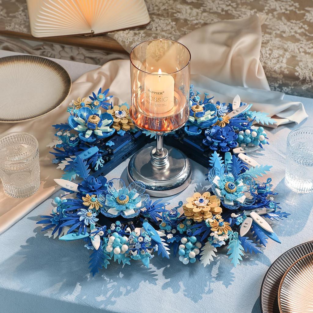 High-Quality 917Pcs High-Quality Blue High-Quality Flowers High-Quality Building High-Quality Blocks High-Quality Sets High-Quality For High-Quality