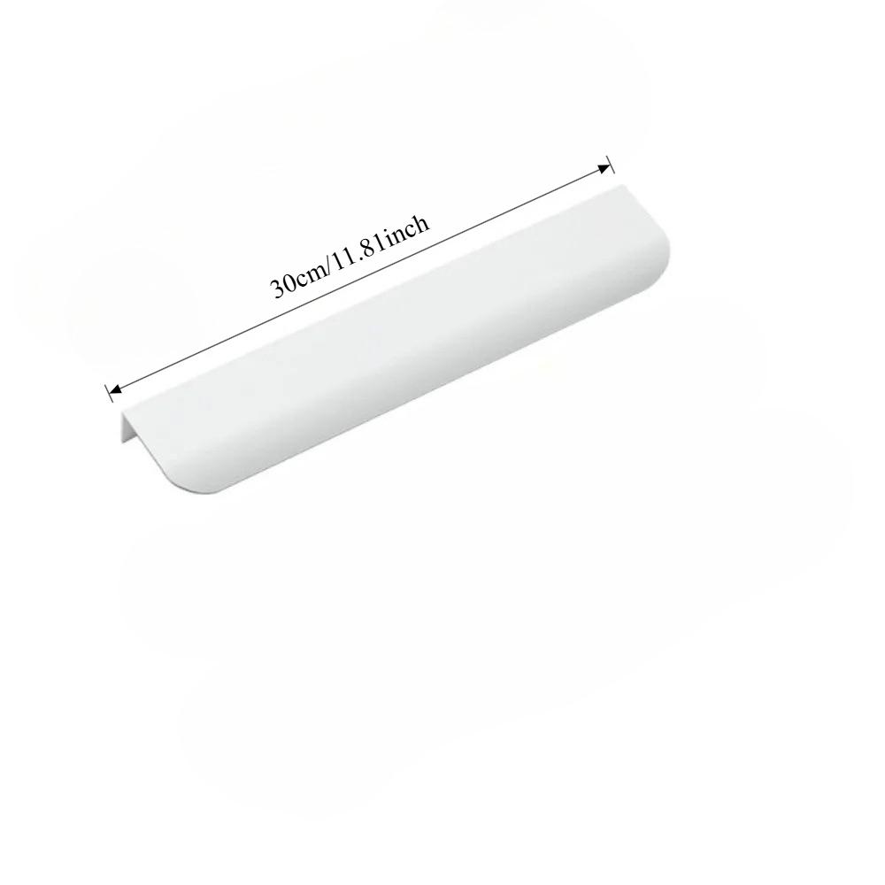 2-5Pack Kitchen Cabinet Handles White Finger Pulls for Cabinets Edge Pulls Kitchen Hardware for Dresser Drawers,Aluminum Alloy