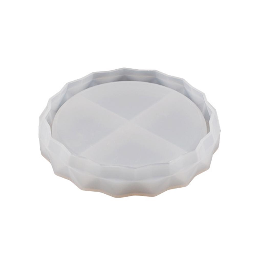 Round Gypsum Silicone Mold DIY Succulents Concrete Flower Pot Vase Plaster Cement Molds Clay Candle Holder Mould Decor