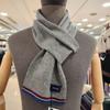 Renomago High Quality 100% Cashmere Benbru Petite Solid Muffler BMFTM1-108-GY