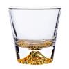 Vaso de whisky old fashioned de 250 ml con forma de monte fuji japonés, copas de vino sin plomo con caja de regalo de madera para licor, whisky escocés, bourbon