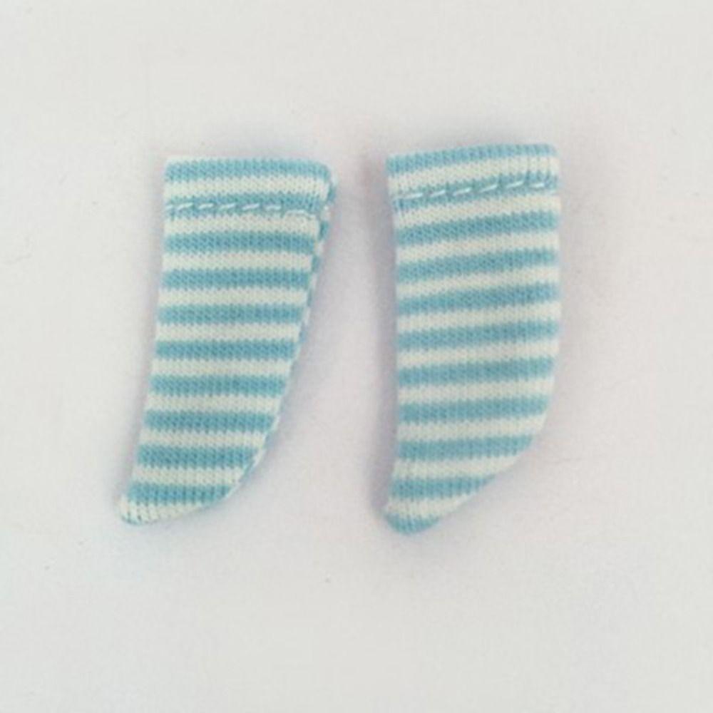

Cotton Ob11 Doll Socks Solid Color Short 1/12 Bjd Doll Socks Striped Various Doll Short Striped Socks Kids Toys