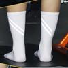 DH Reflective Cycling Socks Bicycle Sport Fitness Night Riding Sock (White)