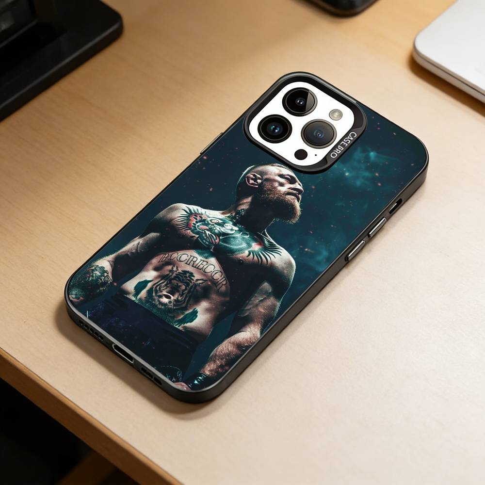 Etui Na Telefon Conor McGregor-G Boxing Dla iPhone 17,16,15,14,13,12,11 Plus,Pro Max,XS,Kolorowe Srebrne Etui Na Telefon Funda Cover