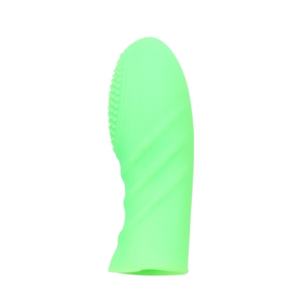 Finger Vibrator for Women G-spot Clit Stimulator Masturbation Massager Lesbian Erotic Silicone Finger Condom Sex Toys for Couple
