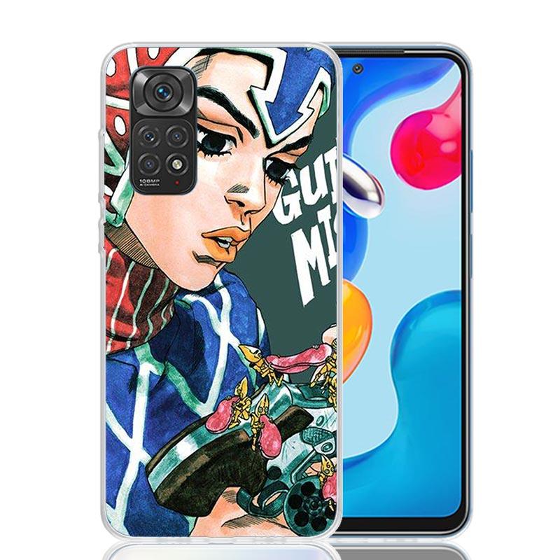JoJo Adventure Guido Mista Phone Case For Xiaomi Redmi Note 15 14 13 12S 12 Pro Plus 11S 11E 11 11T 10S 10 Art Soft Pattern Cove