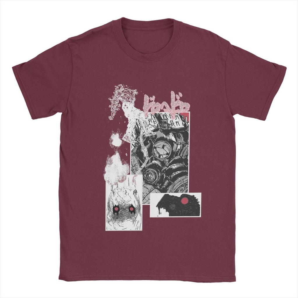 Dorohedoro Hindernisse T-Shirts Herren Anime Genial 100% Baumwoll-Tees Rundhals Kurzarm T-Shirt Geschenkidee Kleidung