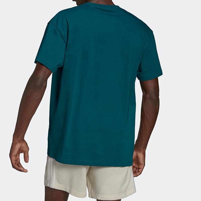 Adidas Pure Round Neck Short Sleeve T-Shirt Men Tops Green HE4356