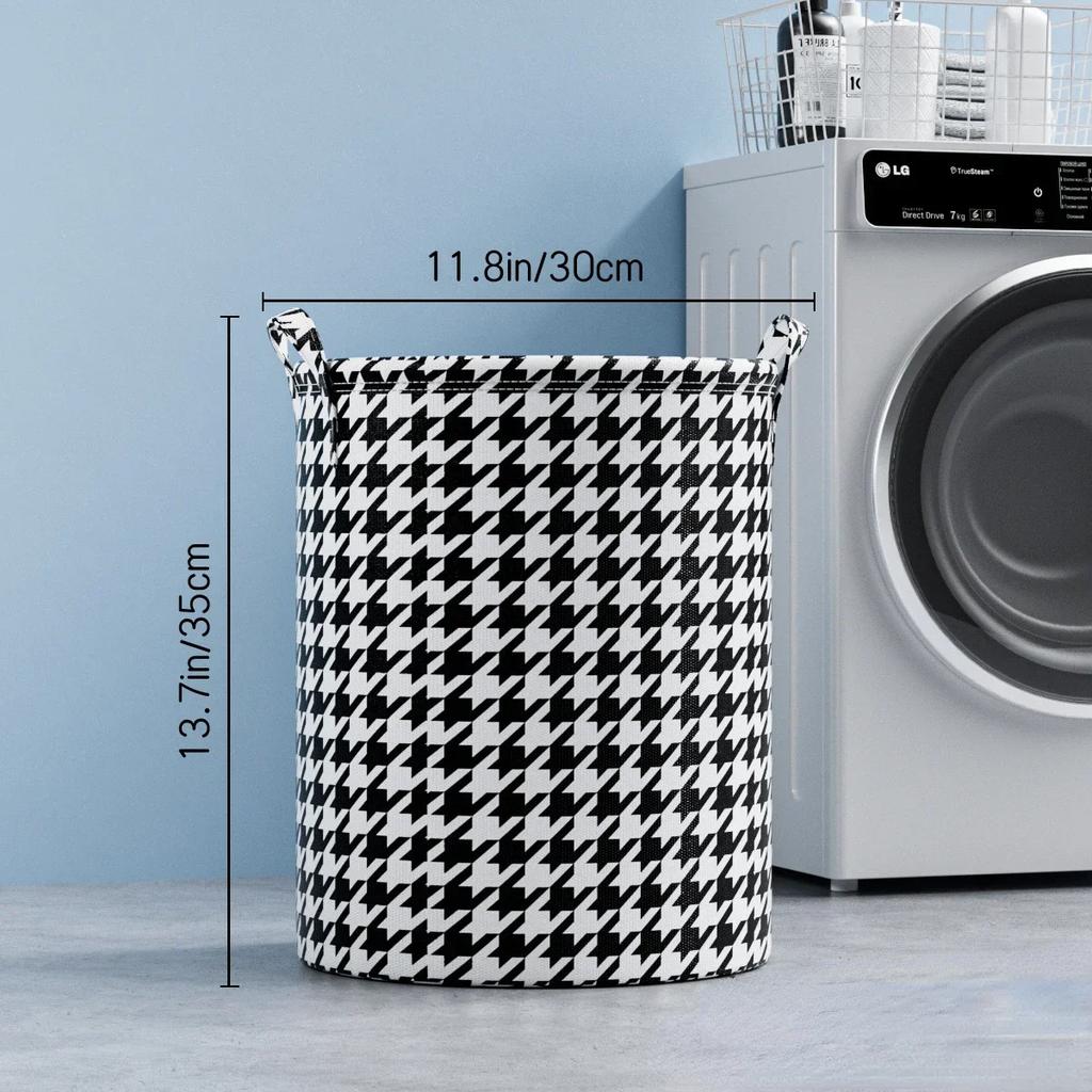 Foldable Round Clothes Laundry Basket Child Toys Dirty Clothes Household Storage Box Cotton Waterproof Large Capacity Organizer