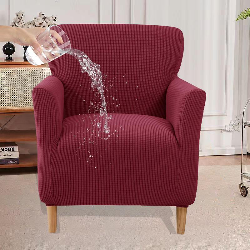 

Водонепроницаемый всеобъемлющий эластичный чехол для дивана, одноместный чехол для маленького дивана, утолщенный универсальный чехол от пыли One Size красный