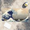Print The Great Wave Off Kanagawa Towel Drying Bath Towel Applicable To Light Swimming Camping Yoga Beach Out