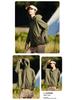 Unisex UV-Protection Hooded Ice Silk Summer Suit with Detachable Features