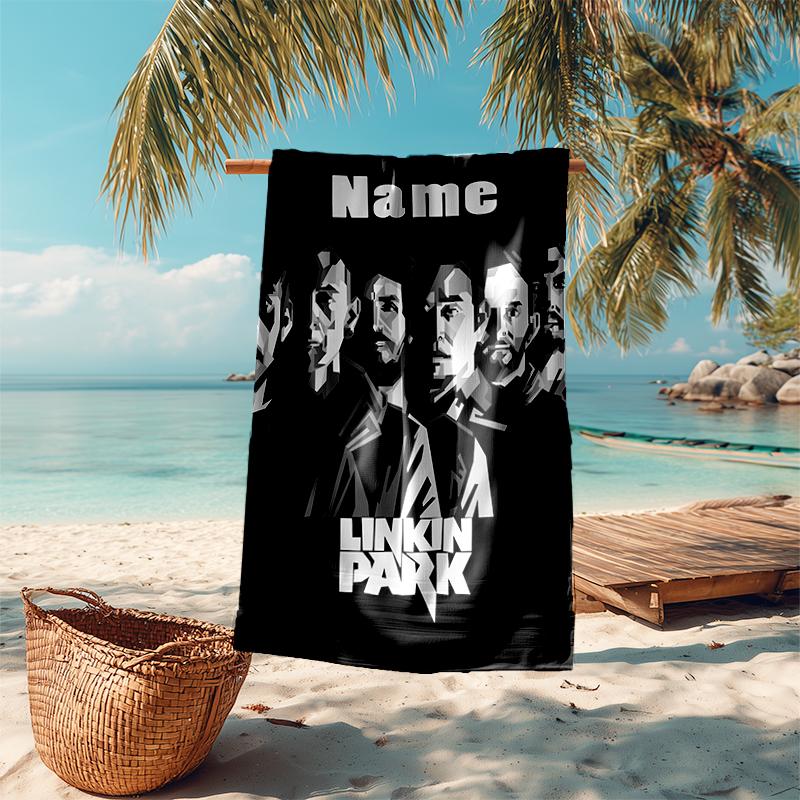 Personalized Customized Proof Beach Towel with Linkin Park Pattern - Soft, Absorbent,quick-drying,perfect Swimming,camping&bathing
