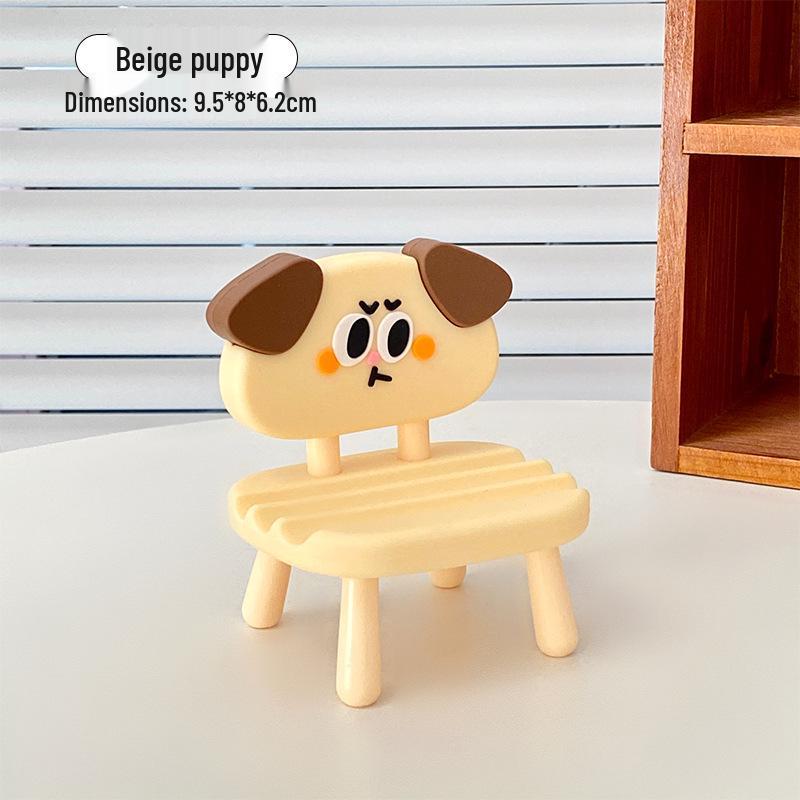 Cute Phone Holder: Creative Soft Rubber Bedside Chair for Watching