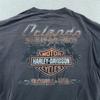 Trashed Faded Harley-Davidson Shirt Mens XL Black Orlando Florida Motorcycle Tee