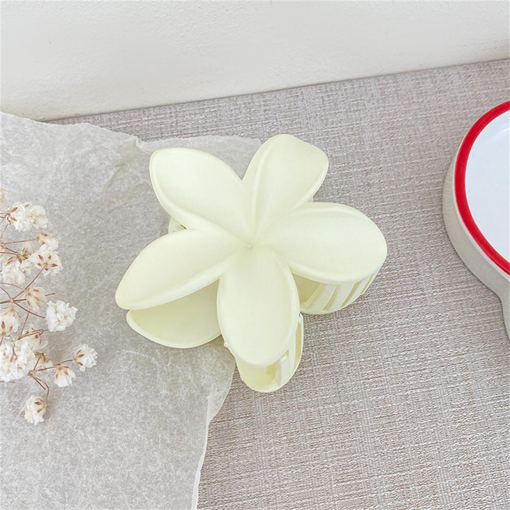 Chicken Egg Flower Solid Color Frosted Hair Clip Female Korean Petal Grab Clip Sweet Temperament Hair Accessories