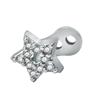Set de Base y Top Dermal de Circonita Cúbica Brillante Acero Inoxidable de Grado Quirúrgico Joyería Corporal Accesorios para Piercings