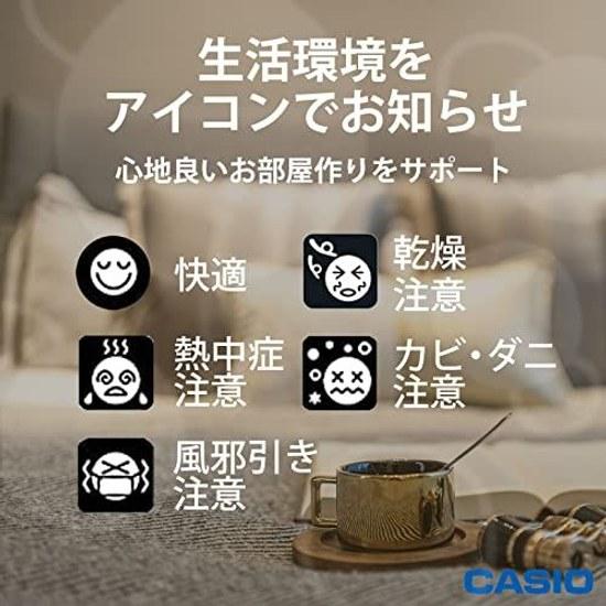 CASIO Alarm Clock Radio-Controlled Desk White Digital Snooze Light DQL-250J-7JF
