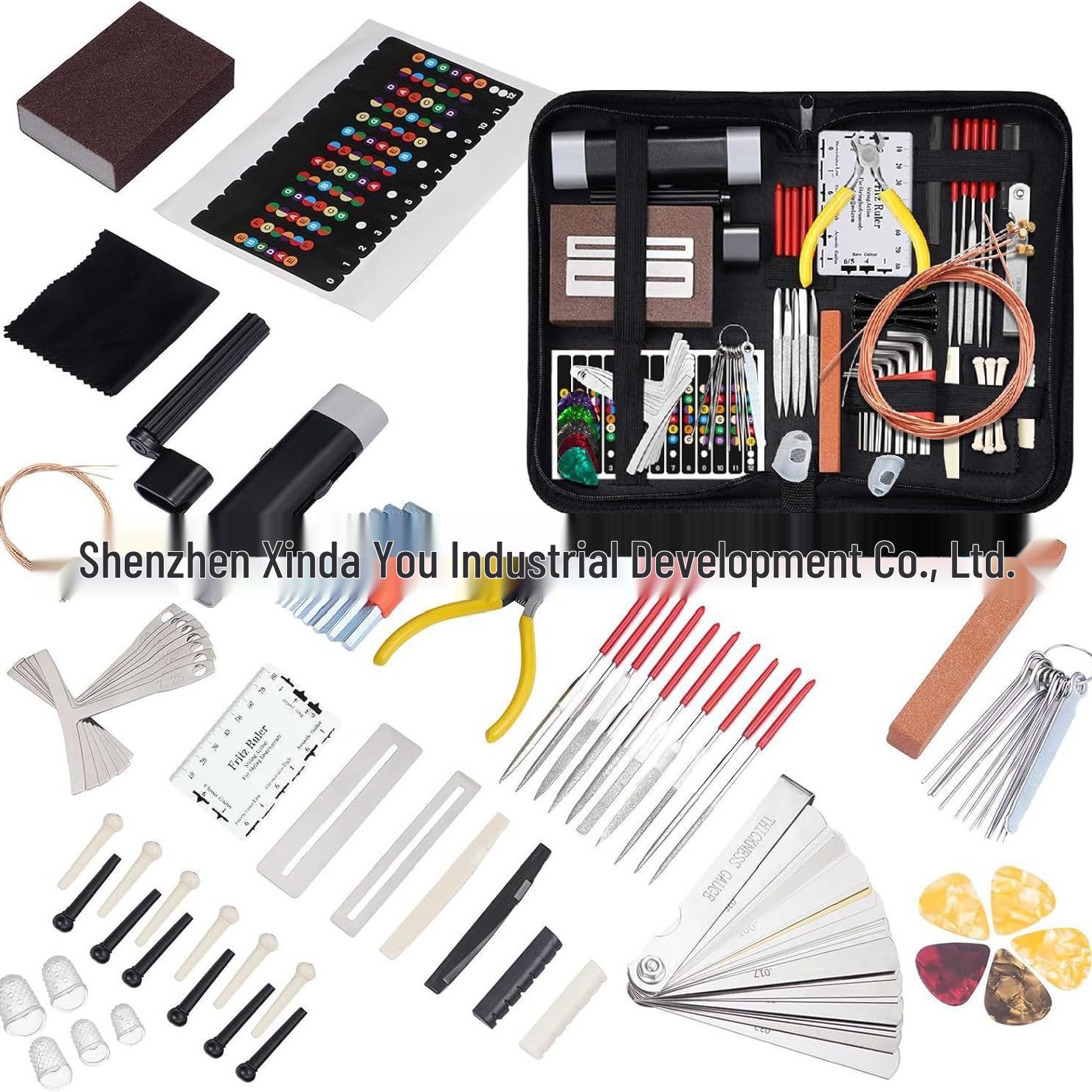 

84-Piece Guitar Tool & Accessory Set with Cleaning Kit 84-in-1 Guitar Tool Kit