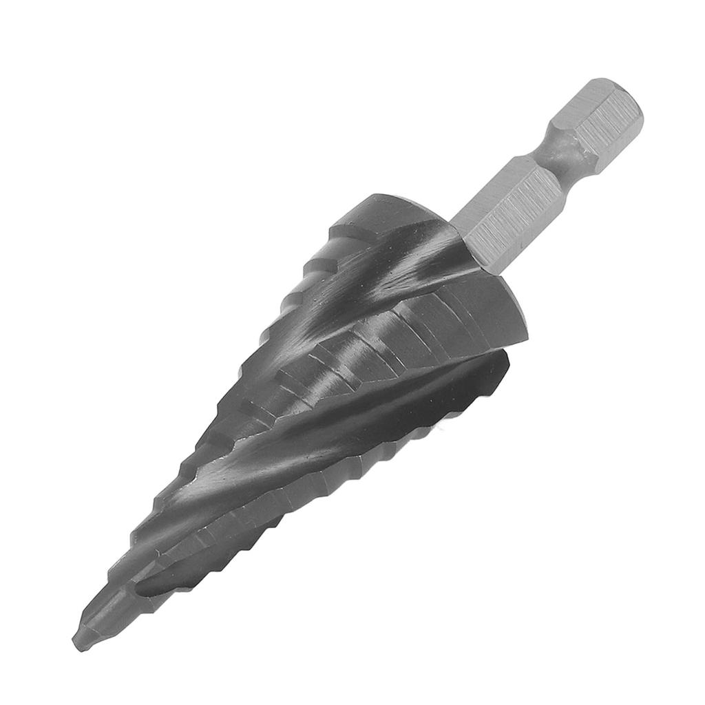 Step Drill Bit 4 Flute 14in Hex Shank 12 Step 316?78in Spiral Drill Bit for Woodworking