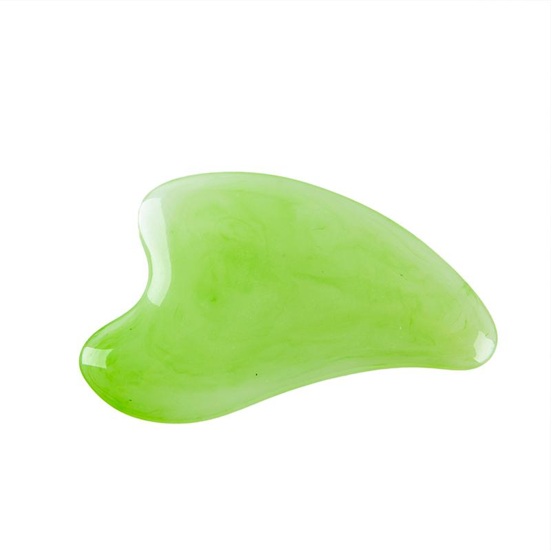 Massage Wrinkle Remove Plate Jade Face Massager Scrapers Tools Heart Shaped Guasha Stone Board For Body Back Face Neck Massager