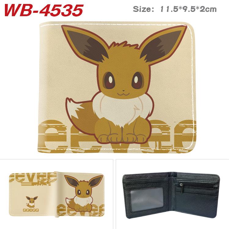 Pokemon Full Color Short Card Holder Coin Purse Bifold Wallet Cute Anime Peripheral Change Pouch