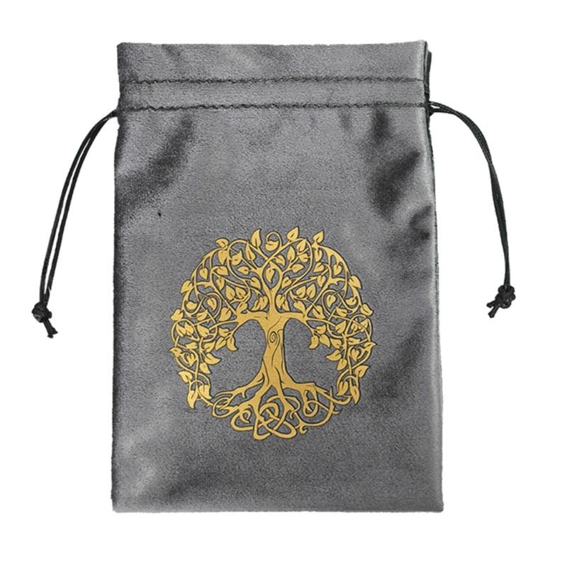 Board Game Cards Drawstrings Bag Tarot Card Flannel Bag Jewelry Pouches Oracles Card Organizers Witchcrafts Supplies