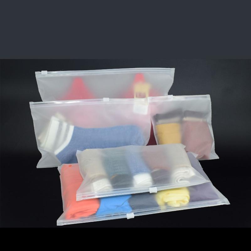 50pcs Frosted Zipper Pouch Suitable for Jewelry Base Shirts Pants Pillows Item Packag Bags Convenient To Carry Self Sealing Dustproof Bag with Holes