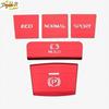 5pcs Red Gear P Gear Brake Hold Frame Cover Trim Fits For Toyota Camry 2018-