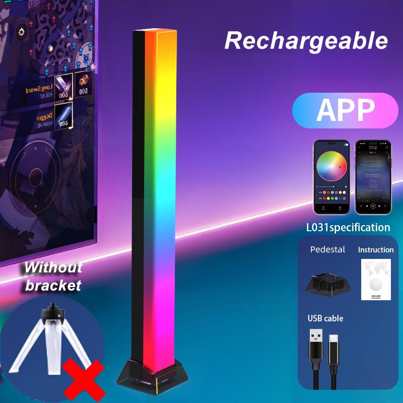 RGB Sound Pickup Lamp LED Atmosphere Lights Music Sync APP Control Colorful Music Rhythm Light for Party Esports Room Decoration
