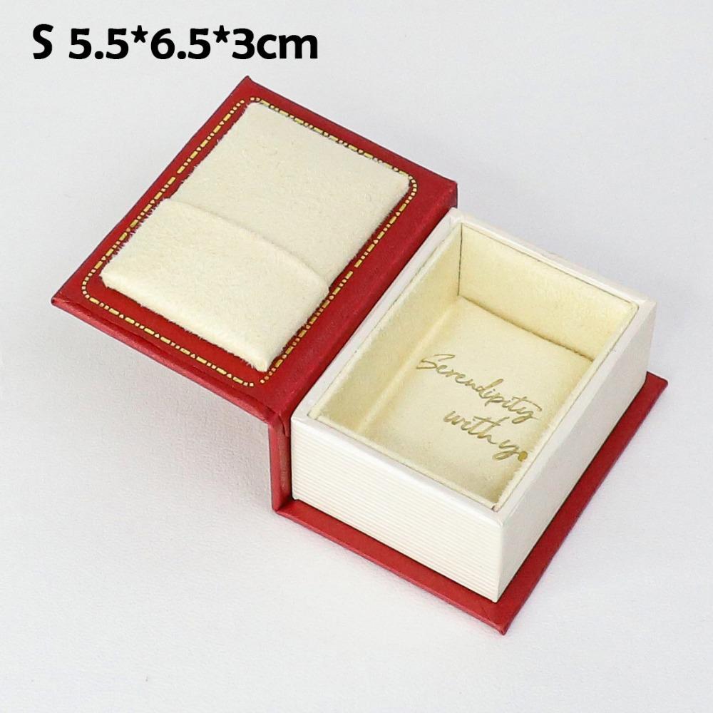 Creative Book Shape Jewelry Storage Box Mini Flip Cover Ring Box Vintage Pendant Box for Valentine's