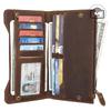 Men's Vintage Crazy Horse Leather Wallet - Long, Multi-Card Slot, Large Capacity, Multi-Function Clutch