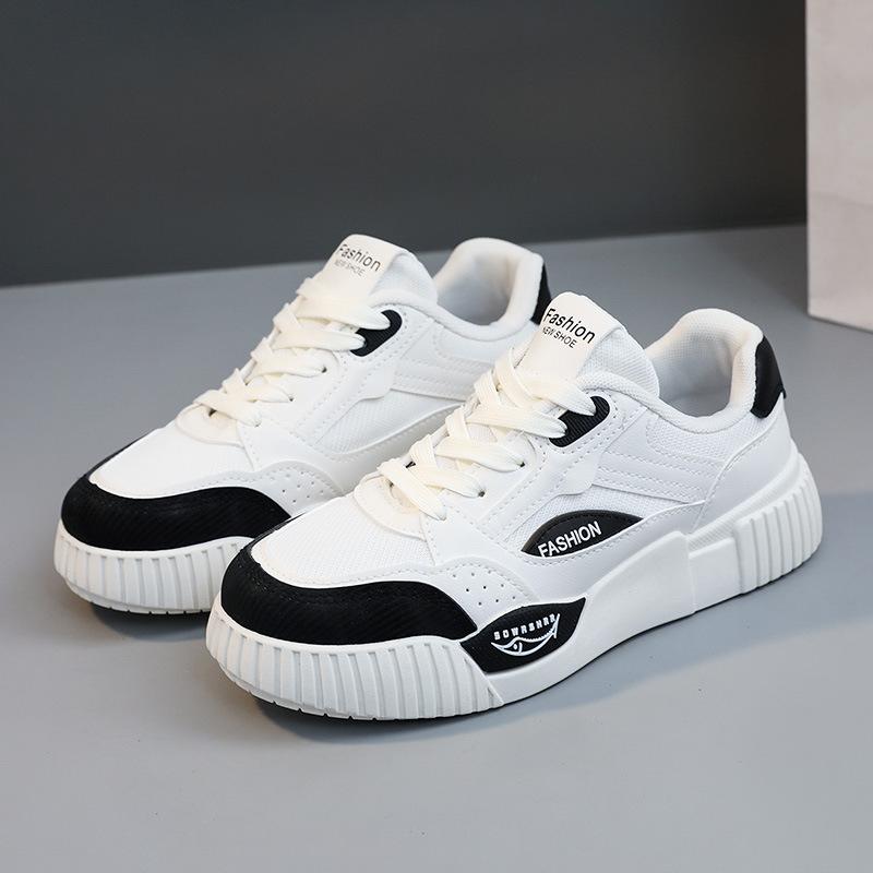 

[Customized] RM6601 small white shoes women s shoes mesh surface summer breathable color matching heightened thick-soled casual shoes board shoes wea 40