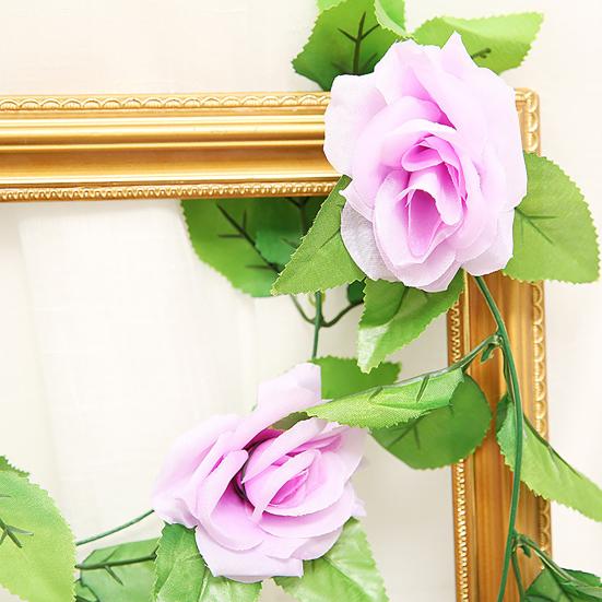 Beautiful Fake Flowers Garland Waterproof Faux Silk Flower Easy-Care