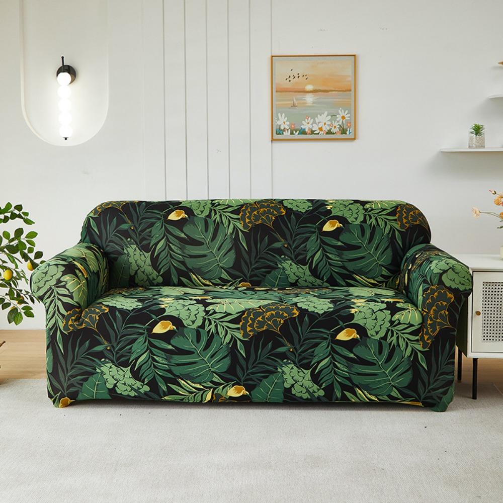 Stretchable Printed Sofa Covers Full Set Universal Slipcovers Soft Fabric Sofa Protector